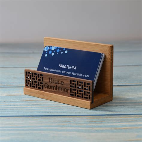 unique visiting card holder desk.